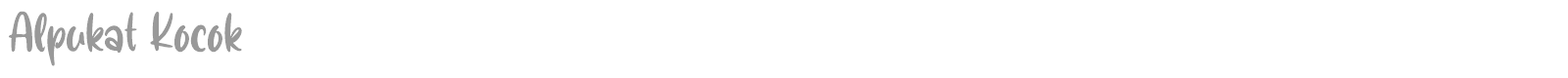 Alpukat Kocok font preview